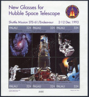 Palau 453 Af Sheet,454-456, MNH. Hubble Space Telescope, 1998. Edwin Hubble.  - Palau