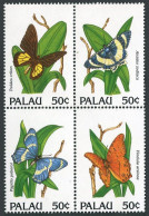 Palau 300 Ad Block, MNH. Michel 516-519. Butterflies 1992. - Palau