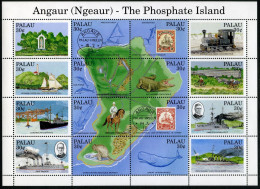 Palau 263 Sheet, MNH. Mi 411-426 Klb. Crocodile, Dolphin, Fish, Shark,Whale,1991 - Palau