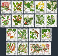 Palau 126-142, MNH. Indigenous Flowers 1987-1988. - Palau