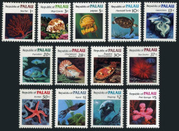 Palau 9-21,MNH.Michel 9-19,59-60. 1983.Sea Fun,Shell,Fish,Turtle,Squid,Dugongs, - Palau