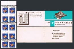 Palau 75a,76a,76b,booklets,MNH.Michel 74-75,74/75 DD MH. Fish,Shell,1985. - Palau