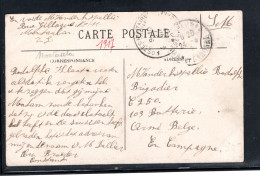 1917 " MONTAUBON "pour Armee Belge  En Campagne , Cachet Arrivee " Poste Militaire Bel.-LEGERPOST " Recto  #1513 - Esercito Belga