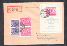 DDR.FDC. Mi.-Nr. Block 10 R-Fernbrief Gelaufen, Signiert Mayer - Andere & Zonder Classificatie