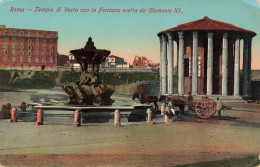 ITALIE - Roma - Templo Di Vesta Con La Fontana Eretta Da Clemente XI - Vue Générale - Carte Postale Ancienne - Otros Monumentos Y Edificios