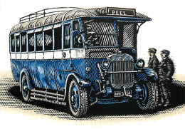Automobiles - Bus - Autocar - All Aboard Please - Manx Buses Part 1 - Thornycroft BC 28 Seat Single Deck 1928 MN5454 - R - Autobus & Pullman
