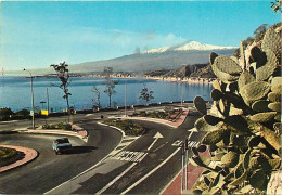 Fleurs - Plantes - Cactus - Italie - Sicile - Taormina - Panorama - Automobiles - CPM - Voir Scans Recto-Verso - Cactusses