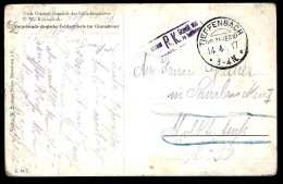 CARTE EN PROVENANCE DE TIEFFENBACH - BAS-RHIN - 1917 - FELDARTTILERIE - Sonstige & Ohne Zuordnung