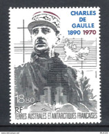 GÉNÉRAL DE GAULLE - T.A.A.F - ** - MNH  - De Gaulle (Général)