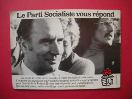 Le Parti Socialiste Vous Répond Mitterrand  éditeur François Lehr Foutez-vous La Au Cul Au Dos Scanné - Partidos Politicos & Elecciones