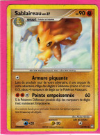 Carte Pokemon 2008 Diamant Et Perle Tresor Mysterieux 61/123 Sablaireau 90pv Bon Etat - Diamond & Pearl 