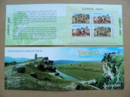 Sale! Booklet Europa Cept From Moldova 2004 Vacation Tourism Landscape Rock Wine Making Archeology - 2004