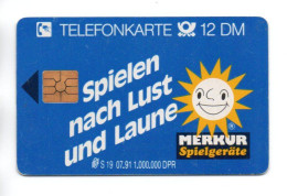 Merkur Spielgerate Télécarte Allemagne S 19 Phonecard Telefonkarte (K 57) - S-Series : Taquillas Con Publicidad De Terceros