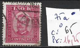 PORTUGAL 75a Oblitéré Côte 65 € - Used Stamps