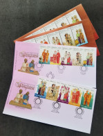 Malaysia Traditional Wedding Costumes 2009 Costume Chinese Indian Malay (FDC Pair) *rare *normal FDC + Booklet FDC - Malaysia (1964-...)