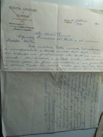 Lettera Manoscritta  "SOCIETA' GENOVESE DI SCHERMA Genova 7 Febbraio 1940" - Manuscrits