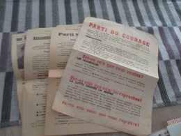 Politique Lot 6 Tracts élections De 1946 Lot Et Garonne - Historische Dokumente