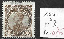 PORTUGAL 163 Oblitéré Côte 3 € - Used Stamps