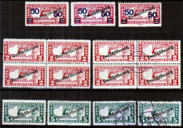 ⁕ Austria 1919 - 1921 ⁕ Eilmarke / Express Mi. 252-253, 254 Overprint ⁕ 15v MNH/MH & Used - Ungebraucht