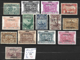 PORTUGAL 182 à 195 * ( 183-184-188 : ** , 194 Sans Gomme & 191-195  Oblitérés ) Côte 299 € - Nuevos