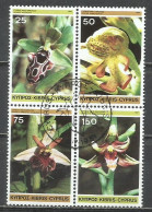 0618-SERIE COMPLETA CHIPRE 1981 Nº 547/550 FLORA BOTANICA FLORES ORQUIEDEAS - Used Stamps
