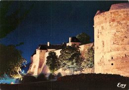 CAEN Les Remparts Du Chateau Illumines 13(scan Recto-verso) MA436 - Caen