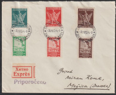 Yugoslavia, 1934, Zagreb, Sarajevo, Registered Express Cover - Cartas & Documentos