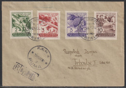 Yugoslavia, 1950, Ruma, Registered Cover To Trbovlje - Cartas & Documentos
