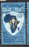 UAR EGYPT EGITTO 1964 CONFERENCE OF HSN HEALTH SANITATION AND NUTRITION 10m USED USATO OBLITERE' - Oblitérés