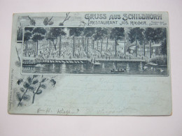 BERLIN SPANDAU , Gasthof  , Schöne   Karte Um 1899 - Spandau