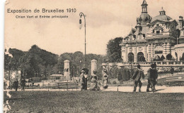 BELGIQUE - Exposition De Bruxelles 1910 - Chien Vert Et Entrée Principale - Vue Générale - Carte Postale Ancienne - Other & Unclassified