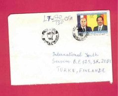 Lettre De 1985 Pour La Finlande - YT N° 760 - Présidents - Miterand - Kamerun (1960-...)