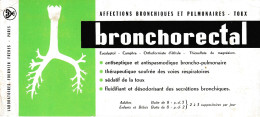 BUVARD & BLOTTER - Pharmacie - BRONCHORECTAL Poumon - Laboratoires Fournier Paris - Chemist's