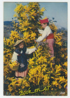 {87027} Les Fleurs De La Côte D' Azur, Mimosas ; Enfants En Costume Local - Costumi