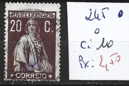 PORTUGAL 245 Oblitéré Côte 10 € - Oblitérés