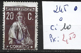 PORTUGAL 245 Oblitéré Côte 10 € - Used Stamps