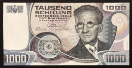 AUSTRIA 1000 SCILLINGS 1983 Pick#152 Erwin Schrödinger Xf Lotto 536 - Autriche