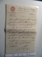 Lettera Manoscritta "AUTO GARAGE PEUGIA" Anni 1940 - Manuscrits