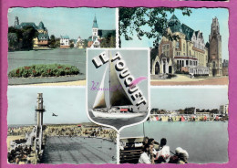 LE TOUQUET 62 - Divers Aspect Du Touquet Cathedrale Piscine Vue Generale Jardin Bateau Voilier - Le Touquet