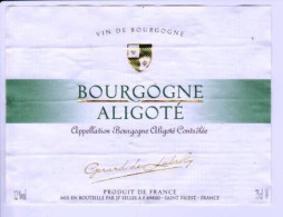 Etiquette "BOURGOGNE ALIGOTE"  (Thème Blason) (2711)_ev93 - Bourgogne