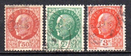 FRANCE, 1941, Y&T N° 517-518, 521, Pétain Type Bersier - Used Stamps