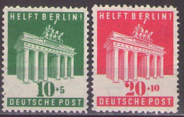 Germany Deutschland Alliierte Besetzung Bizone Amerikanisch-Britische Zone 1948 Mi 101 - 102 - MNH**VF - Neufs