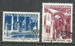 0623-JUGOSLAVIA SERIE COMPLETA 1955 Nº 665/666 YVERT 10,00€ - Used Stamps