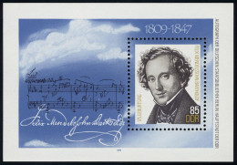 Block 76 Felix Mendelssohn Bartholdy 1984, Postfrisch ** - Nuovi