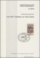 ETB 03/1976 Hans Sachs, Dichter, Meistersänger - 1974-1980