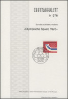 ETB 01/1976 Olympische Winterspiele, Innsbruck - 1974-1980