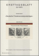 ETB 22/1975 Block: Friedensnobelpreis, Stresemann - 1974-1980