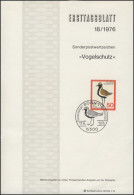 ETB 18/1976 Vogelschutz - 1974-1980