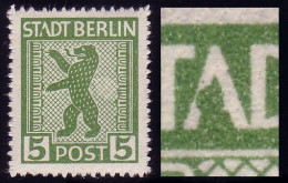 1 AB Mit PLF VIII: Verstümmeltes A Und D Teils Retuschiert, Feld 63, ** - Berlin & Brandebourg