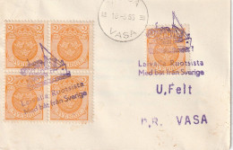 SVERIGE / SCHWEDEN - 1955, Schiffspost, Anlandungsstempel  Vaasa / Vasa - Brieven En Documenten